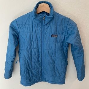 Patagonia Nano Puffer blue jacket boys S (7/8)